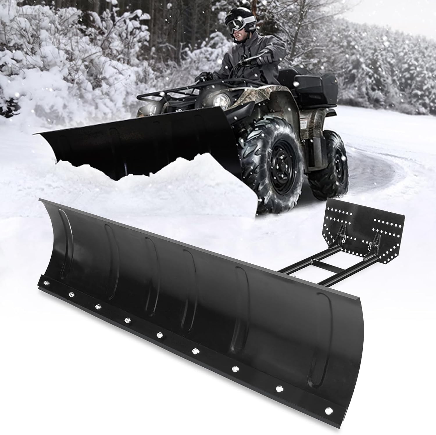 Kit Polaris Sportsman 335/400/450/500 Steel Blade ATV UTV 45″ Snow Plow Kit New