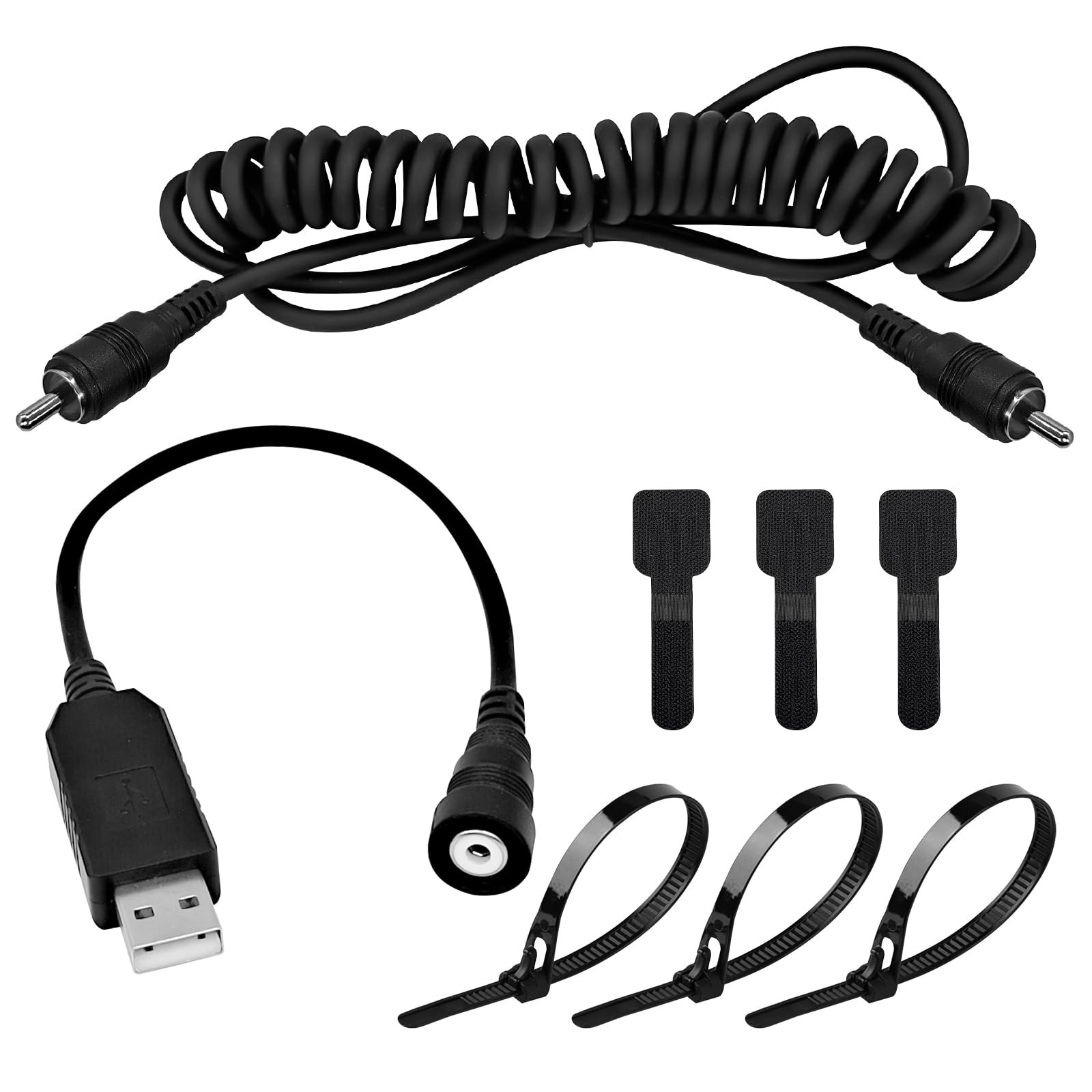 CHolic USB Port Snowmobile Heated Helmet RCA Plug, Plug