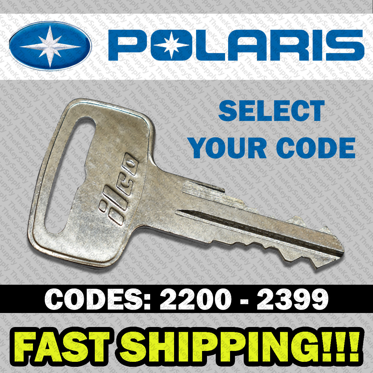 Polaris ATV Ranger RZR Snowmobile Key Cut to Your Code 2200 – 2398
