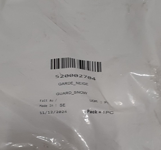 BOMBARDIER 520002704, Snow Guard