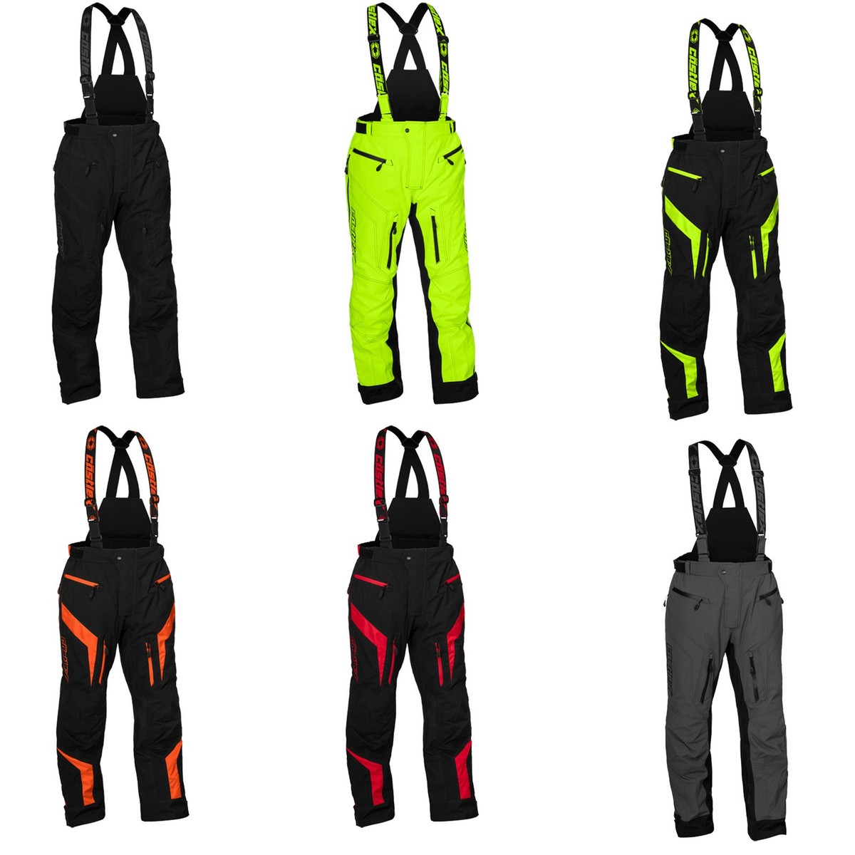 Mens Castle X Fuel G8 Snowmobile Pants Winter Bibs Snow Waterproof Windproof