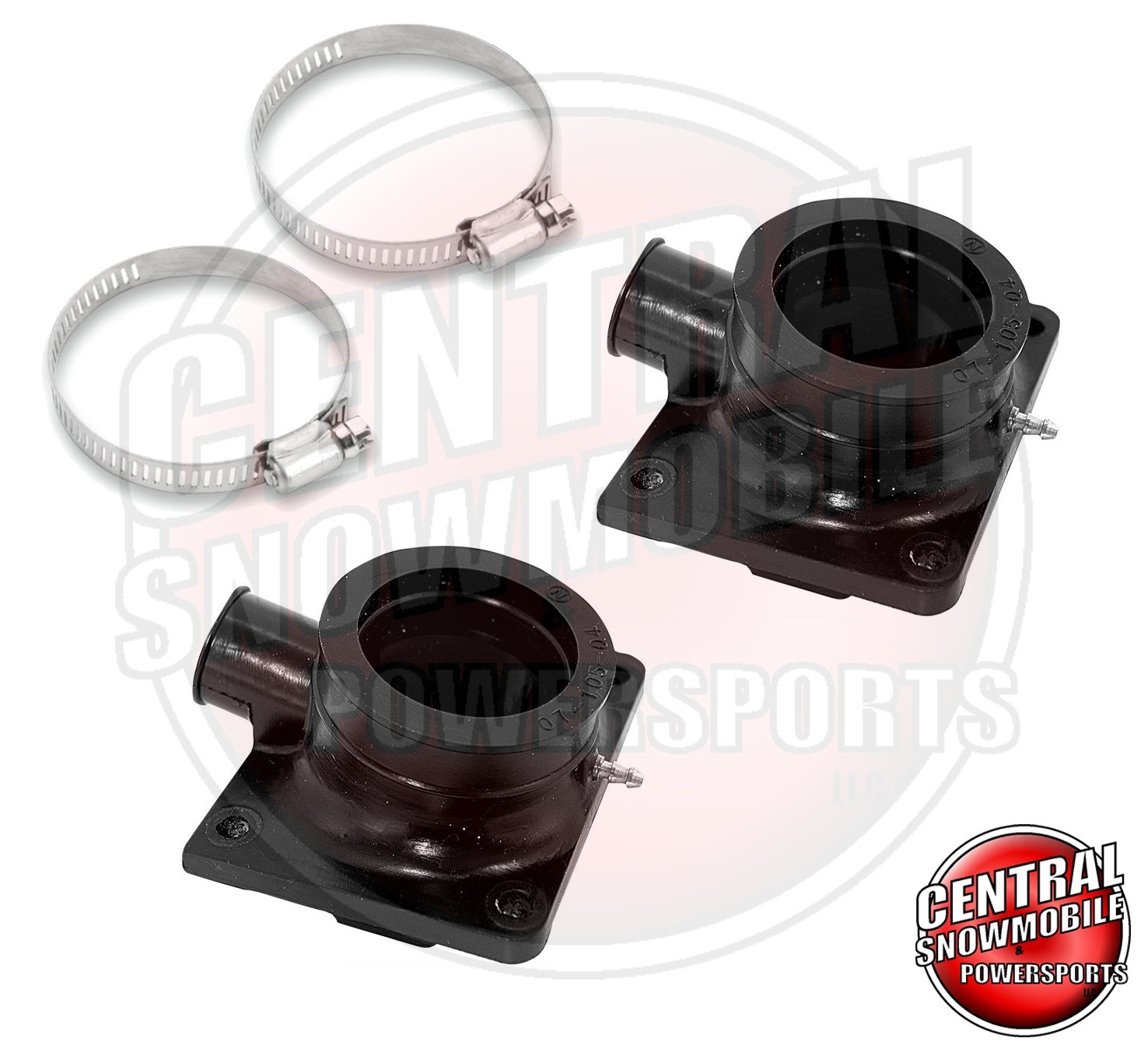 2x Carburetor Intake Mounting Flange Yamaha Phazer 480 Snowmobile 8V0-13555-00