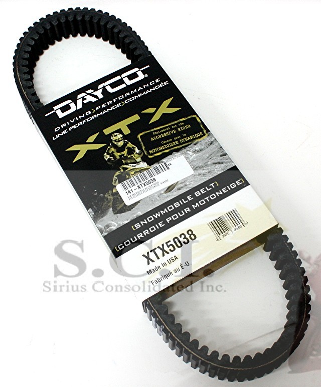 ARTIC CAT BEARCAT SNOW PRO TZ1 Turbo Z1 Turbo Sno Pro DAYCO XTX5038 DRIVE BELT