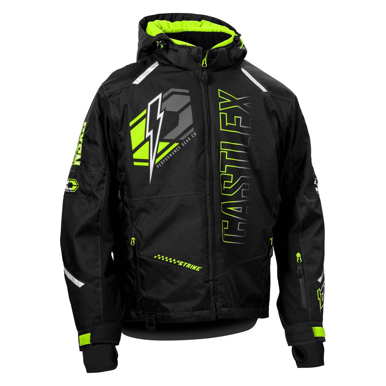 Castle X Strike G6 Snowmobile Jacket – Black/Hi-Vis