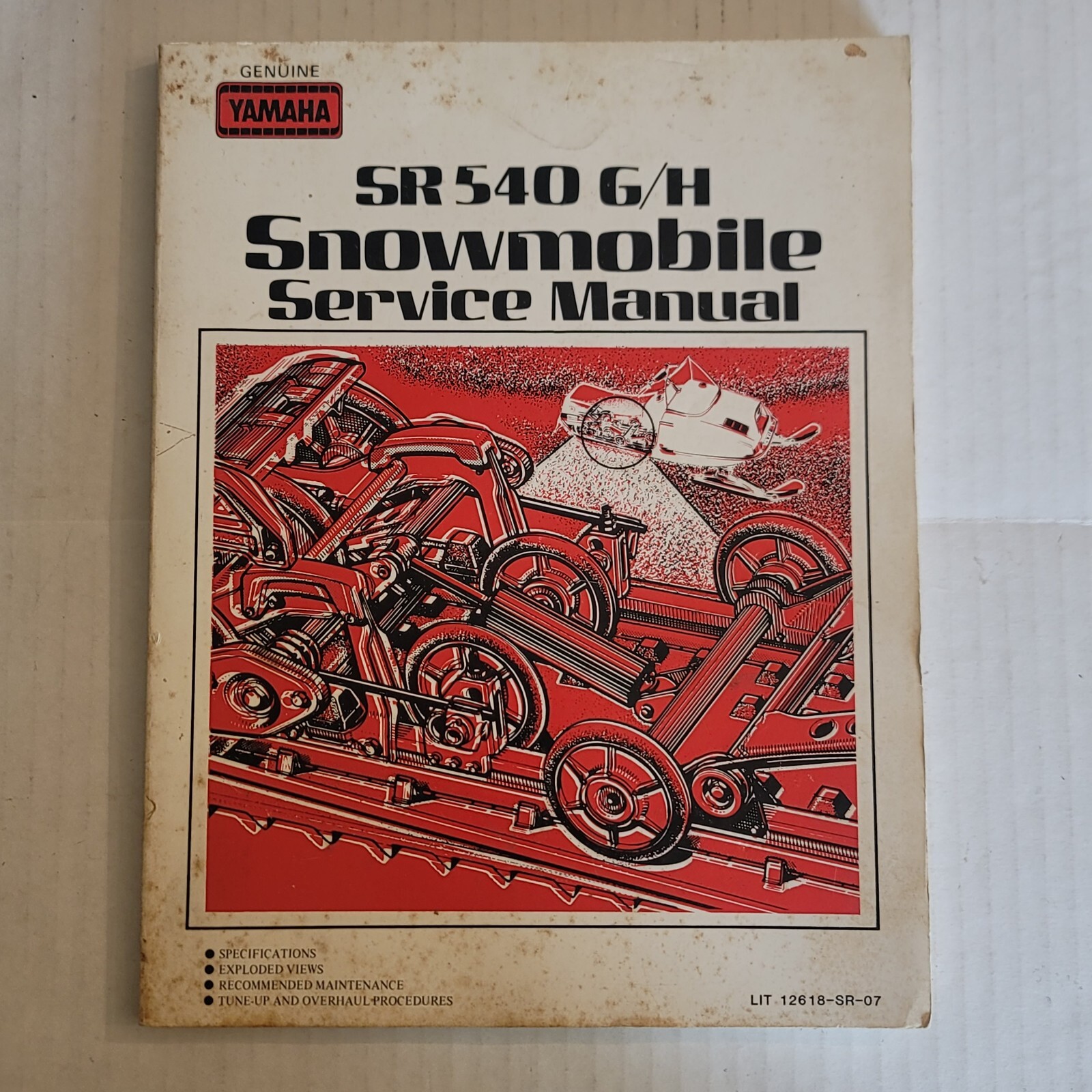 Yamaha Snowmobile Manual 1980s SR 540 G/H Supplementary Service Manual 1984