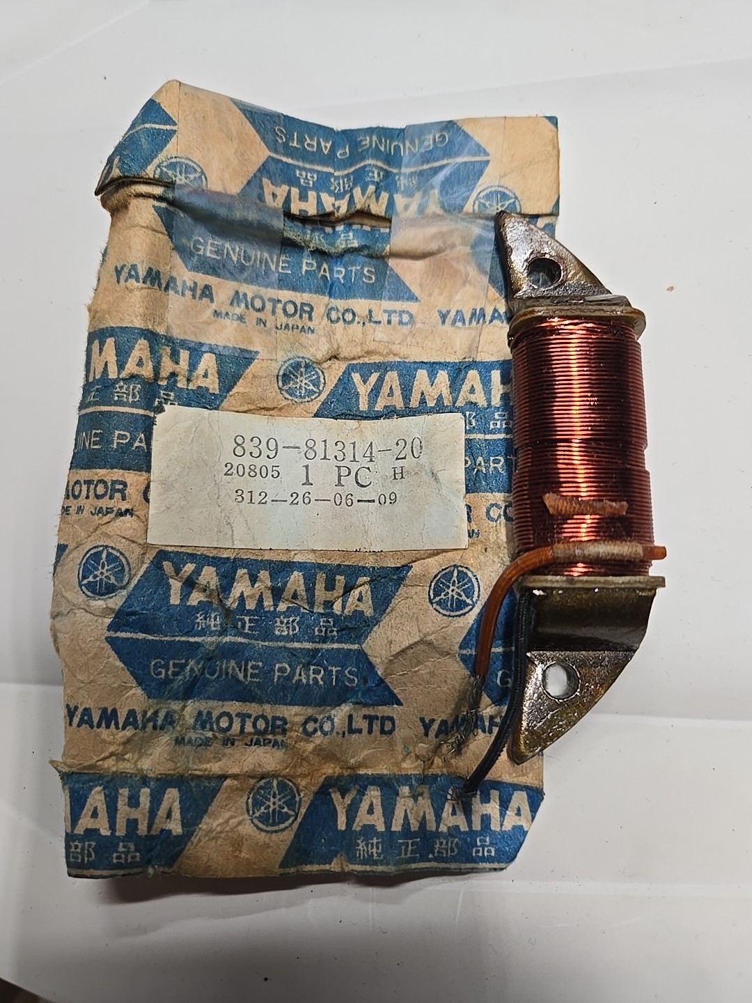 Vintage Yamaha Snowmobile Lighting Coil 839-81314-20 20805 312-26-06-09