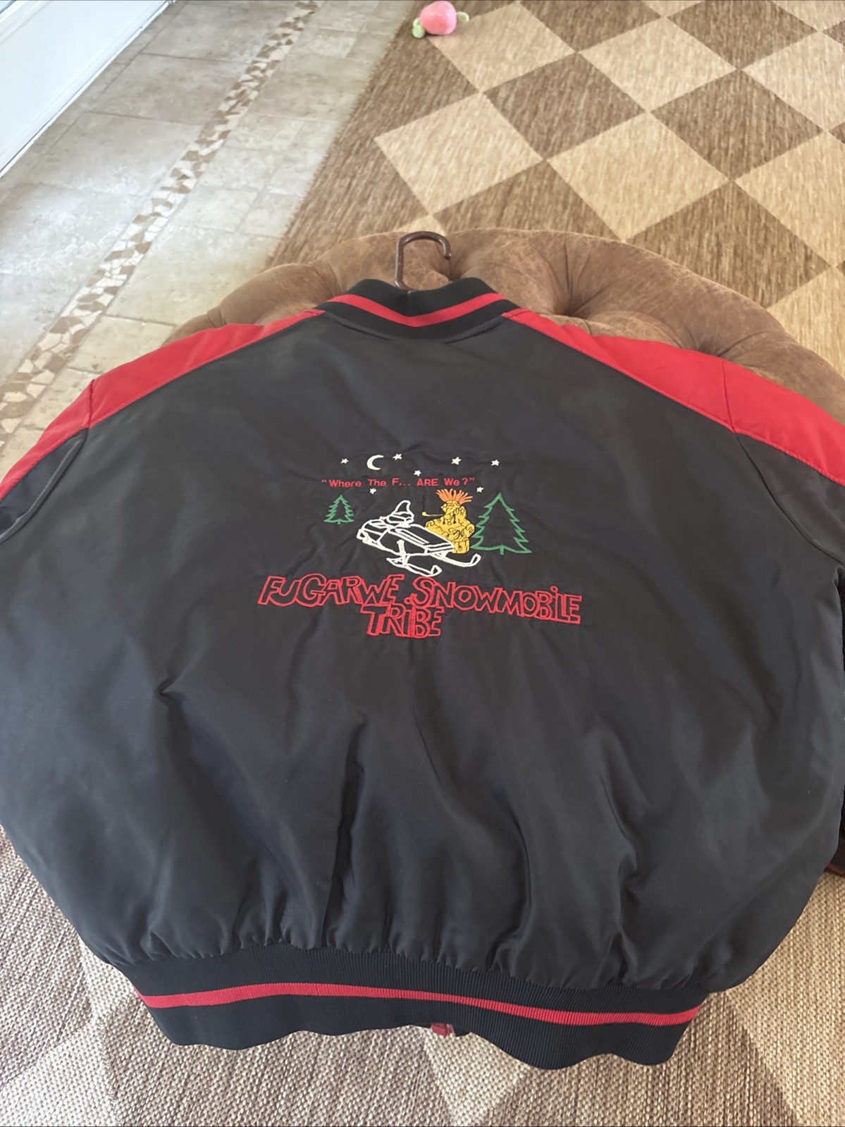 Vintage Maxim Wear Yamaha Snowmobile Ski Jacket Black Large Fugarwe Tribe Insul