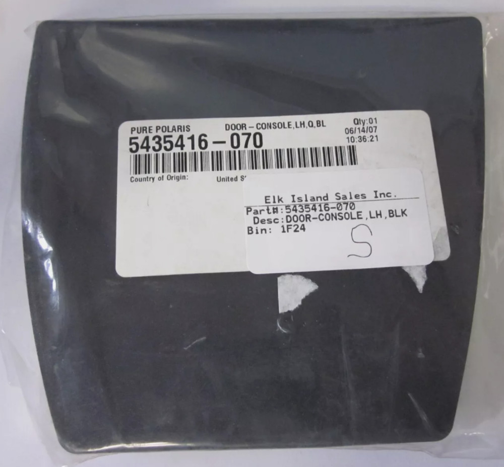 2006-2007 POLARIS Snowmobile Left Black Console Door OEM 5435416-070