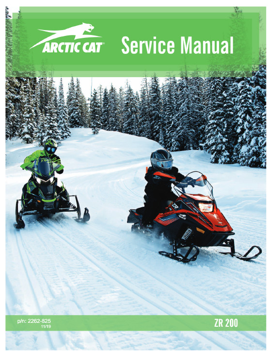 Arctic Cat ZR200 Service Manual | 2020 | Snowmobile | USB & Link