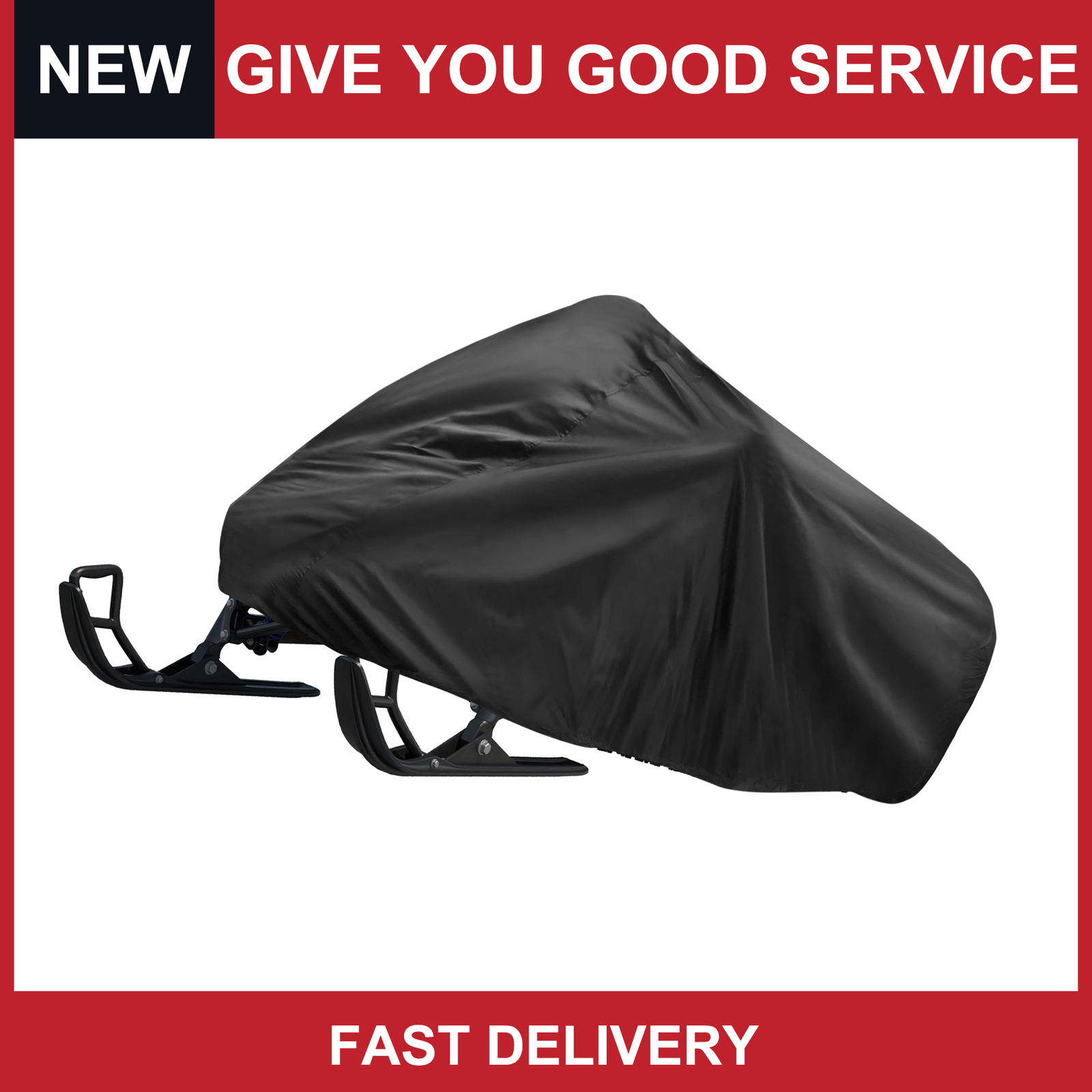 Universal Black Trailable Snowmobile Protector Cover Fits Up to 138″ Pack of 1