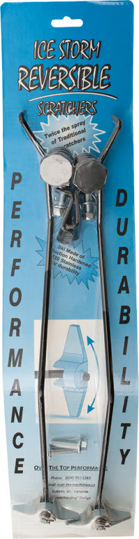 OTTP Rail Mounted Reversible Ice Scratchers Motorcycle Street Bike Snowmobile