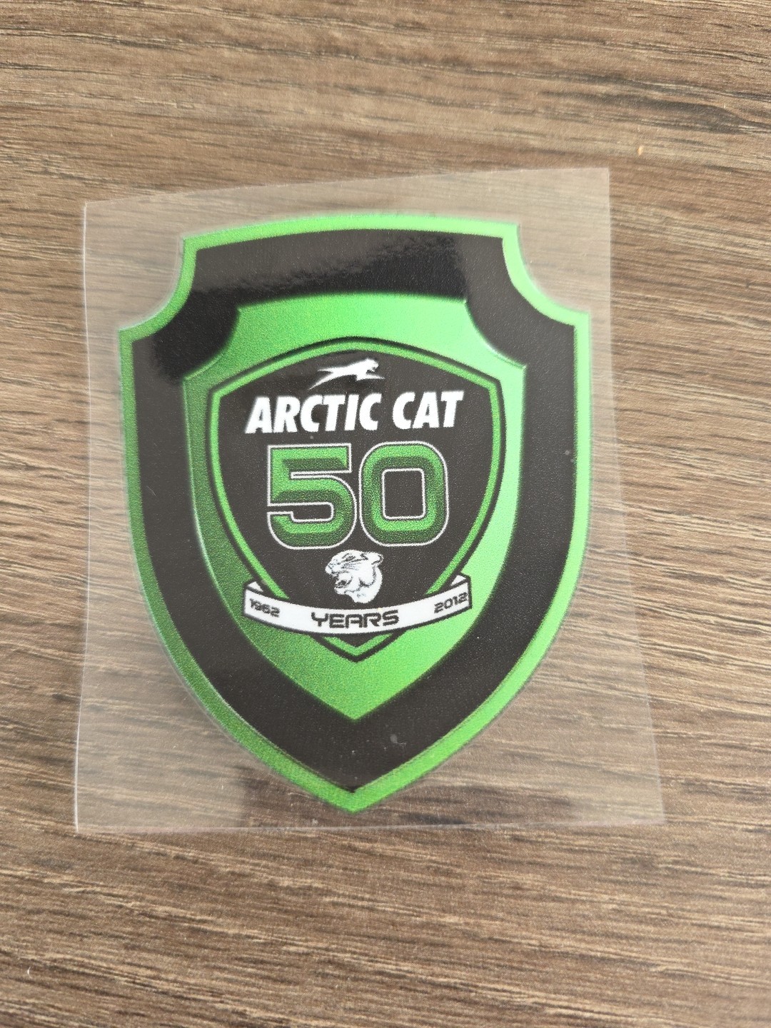 (1) 3″ Arctic Cat Snowmobile Sled UV DTF Raised Decal Sticker Waterproof 50 Year