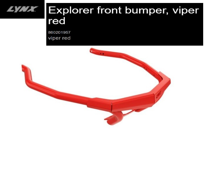 BRP Lynx Radien/Radien-X Explorer Front Bumper, Viper Red-860201957