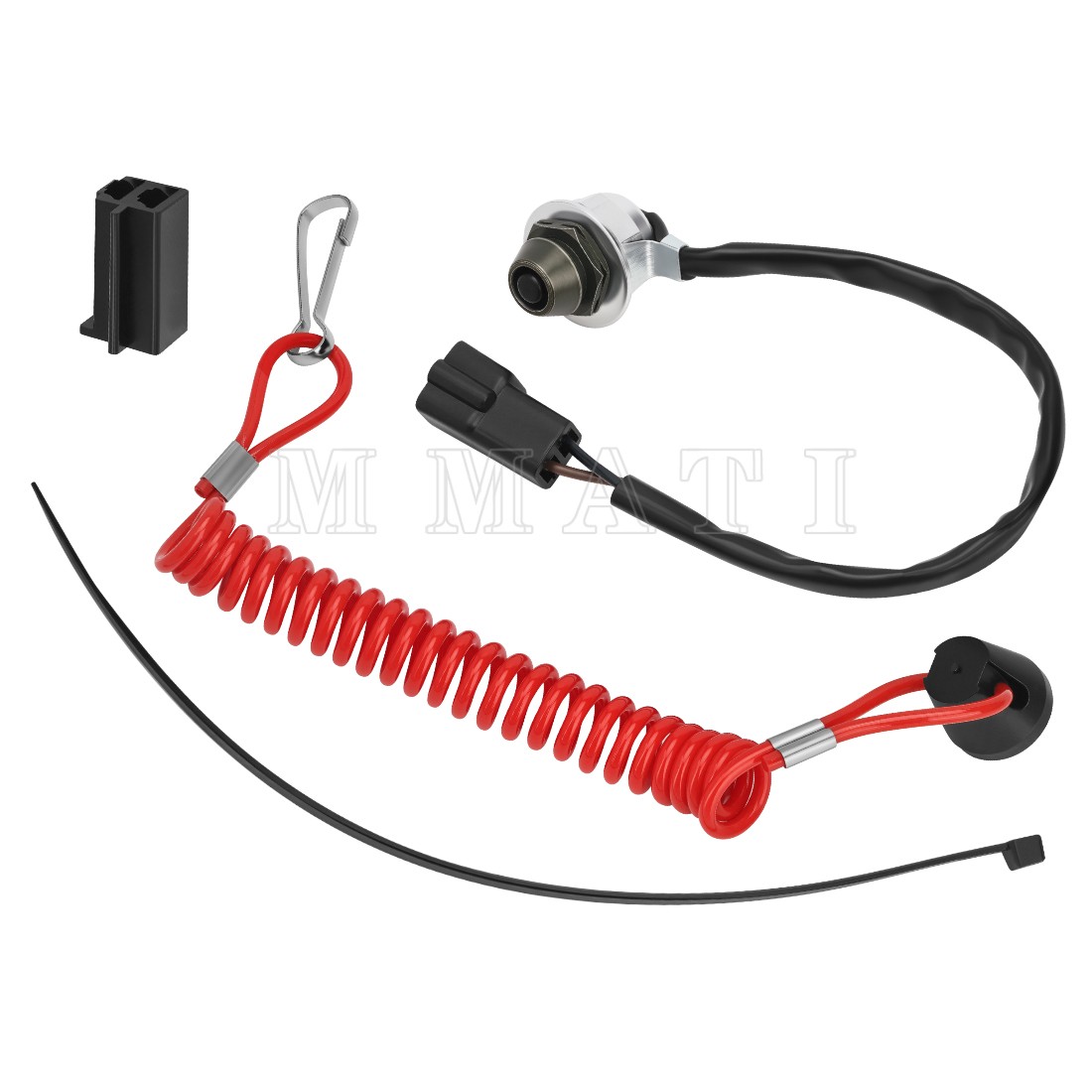 For 2019-2023 Polaris 800 TITAN Adventure 155 Coiled Tether Kill Switch Kit