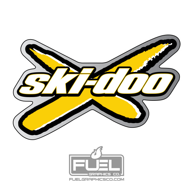 Ski-doo MXZ X REV-XP, XS Chassis Race Mod Snow Flap Premium High Tack Decal