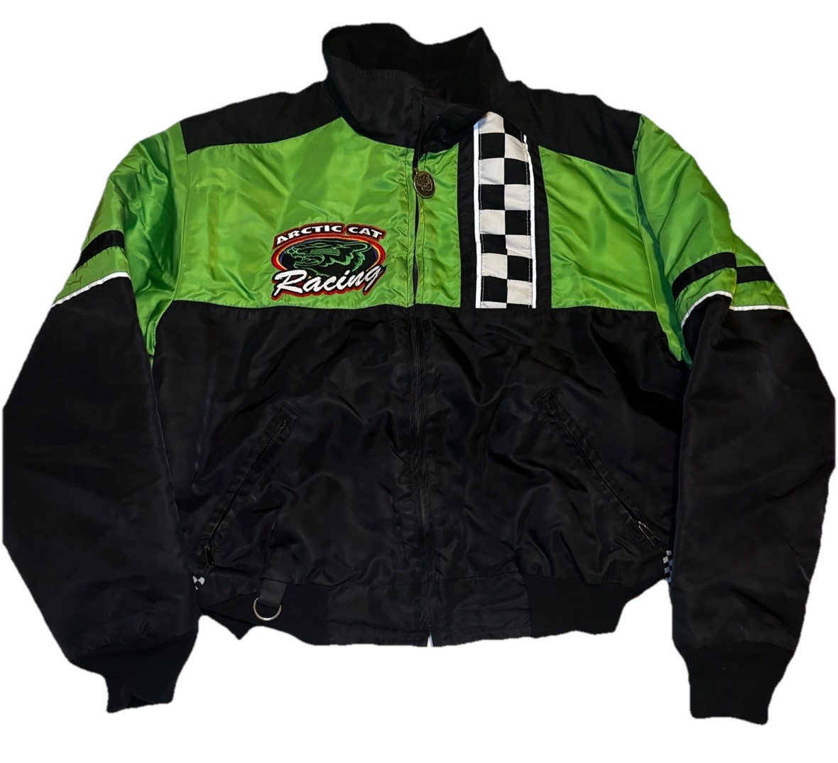 Artic Cat Racing Thermal Insulated Sports Green/black Bomber  Jacket  Youth 14