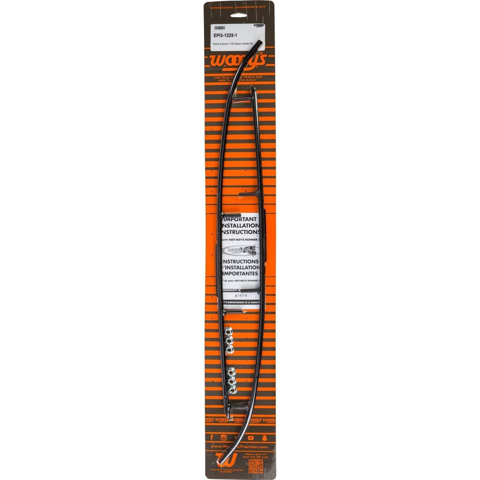 Woodys 4″ Extender Carbide Runner Polaris Snowmobile – EPI3-1225
