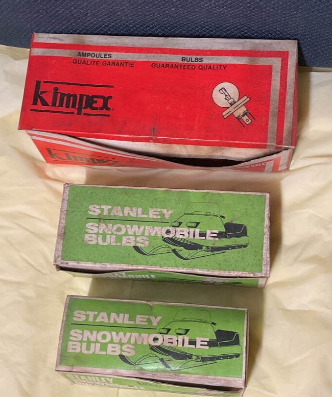 NOS Kimpex Stanley Snowmobile Headlight Bulb Lot