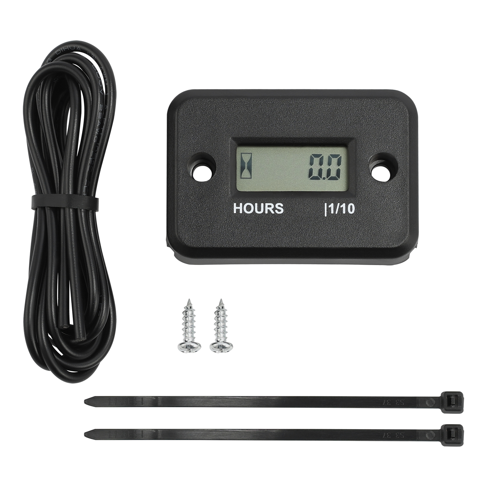 Digital Hour Meter Gauge Fit For Gas Engine Motor Boat ATV Snowmobile Black USA
