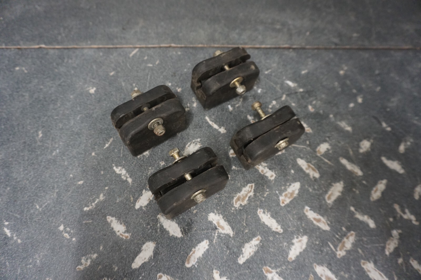 1998-2005 Ski-Doo Summit MXZ GTX OEM Rubber Track Stopper Rail Support Set