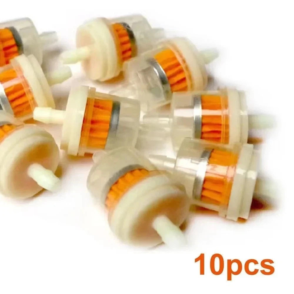 10pcs 1/4″ Motorcycle Inline Gas Fuel Filter for Dirt Bike ATV UTV Snowmobile